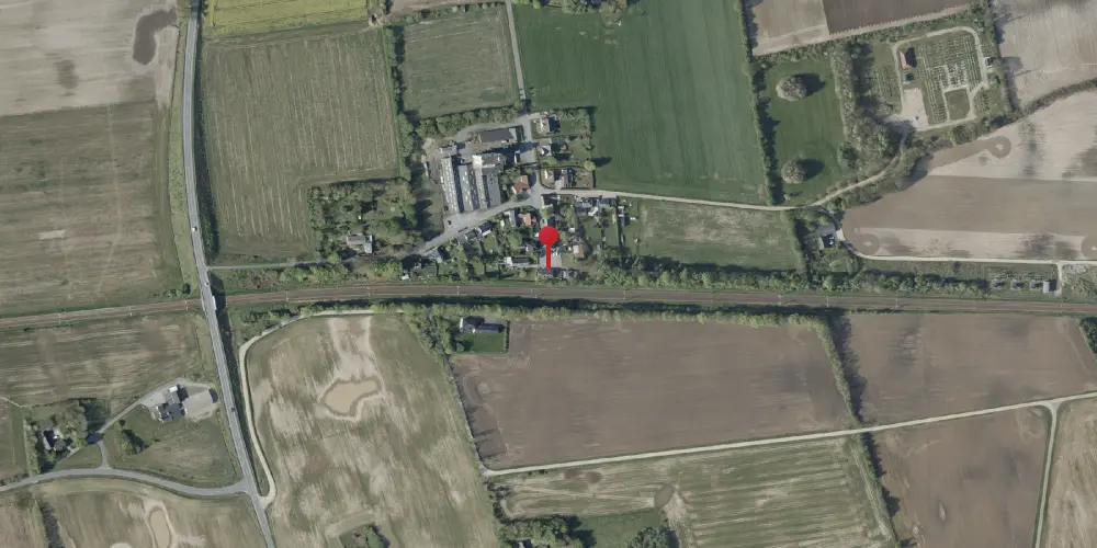 Historisk kort over Andst Station