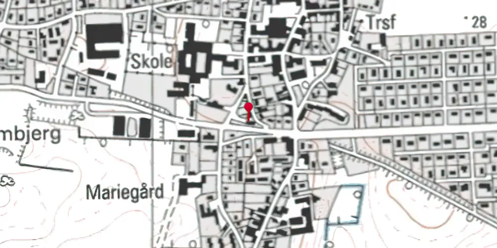 Historisk kort over Broager Station