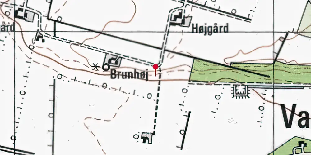 Historisk kort over Brunhøj Trinbræt (uofficielt) Historisk kort over Brunhøj Trinbræt (uofficielt)