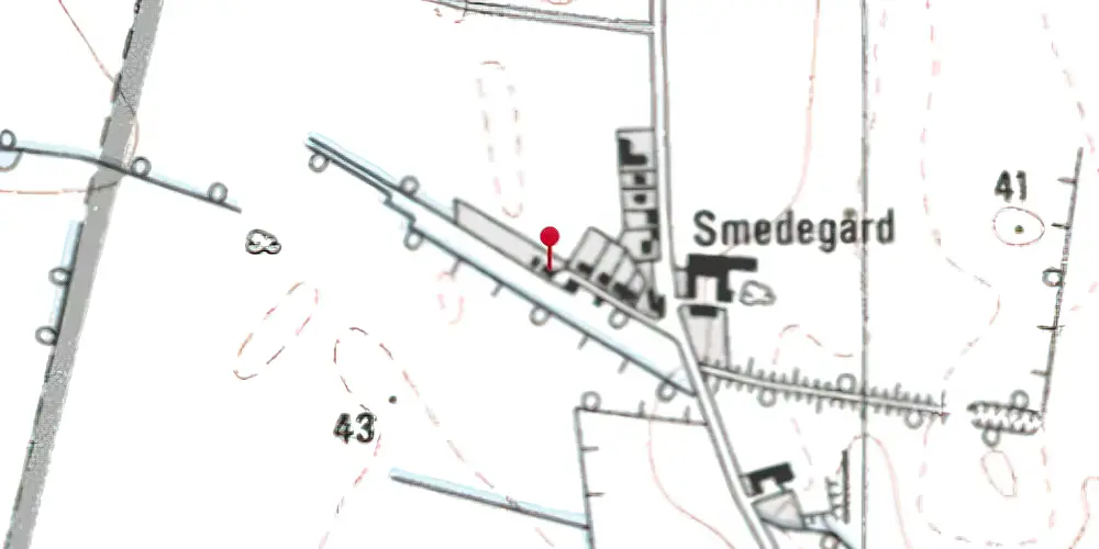 Historisk kort over Brøndum Station Historisk kort over Brøndum Station