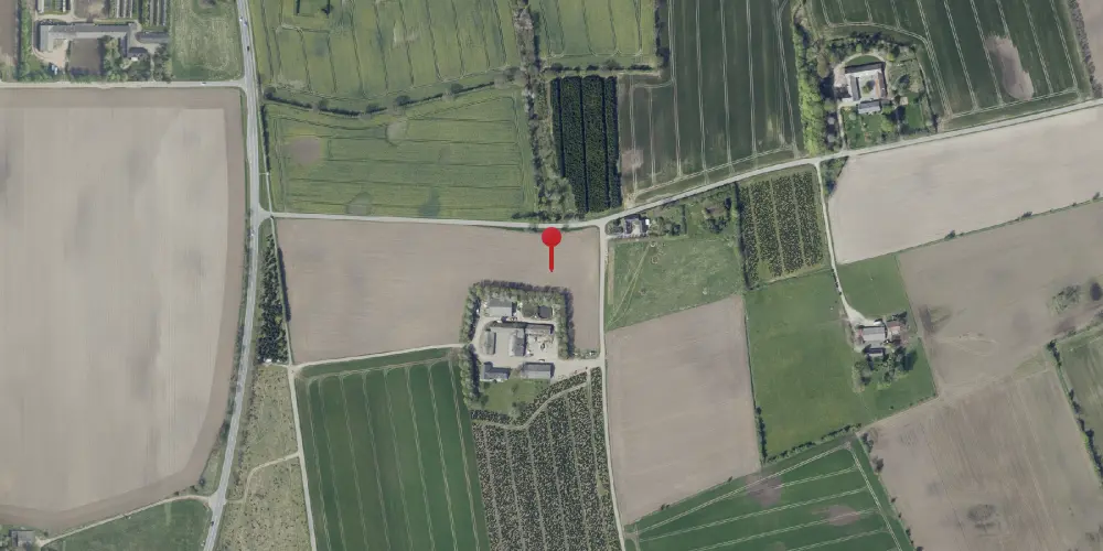 Historisk kort over Donsborg Trinbræt