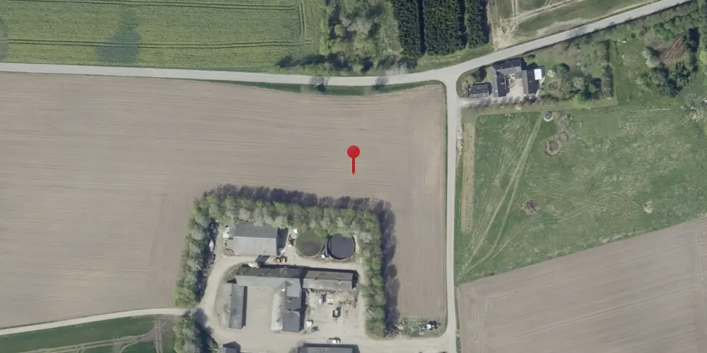 Historisk kort over Donsborg Trinbræt