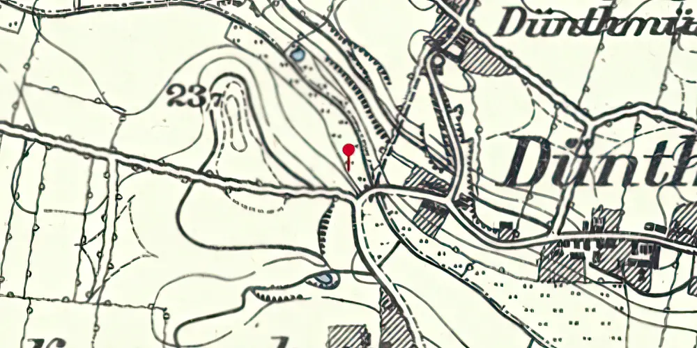 Historisk kort over Dynt Station Historisk kort over Dynt Station