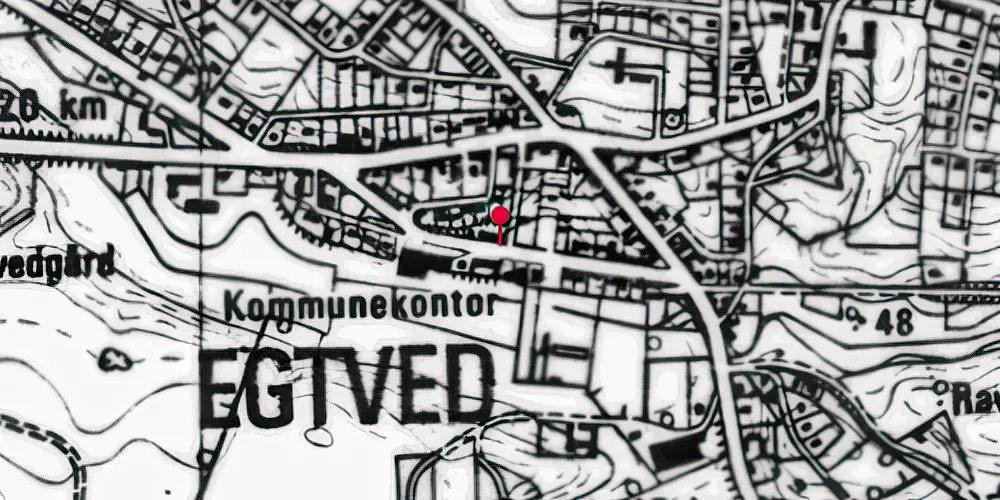 Historisk kort over Egtved Station Historisk kort over Egtved Station