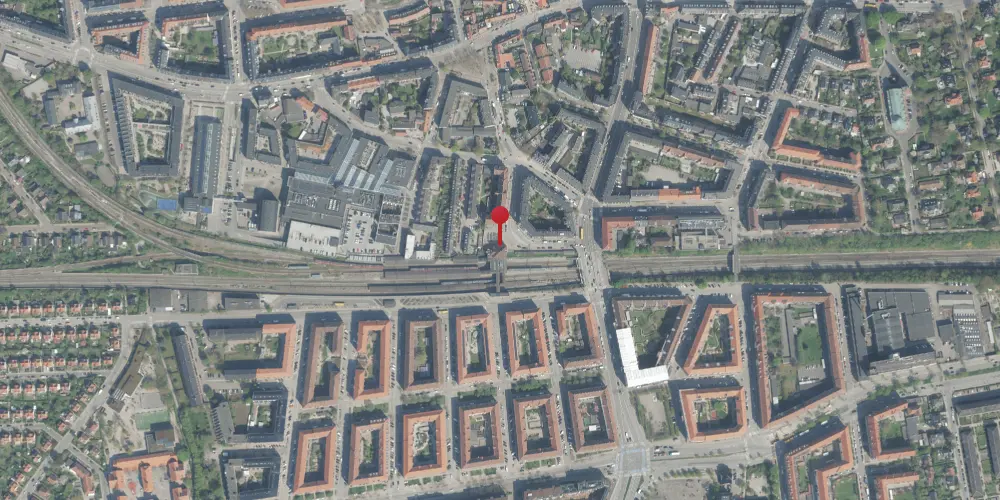 Historisk kort over Valby Station Historisk kort over Valby Station