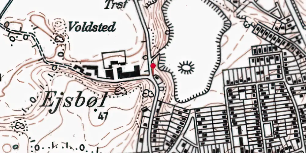 Historisk kort over Ejsbøl Holdeplads Historisk kort over Ejsbøl Holdeplads