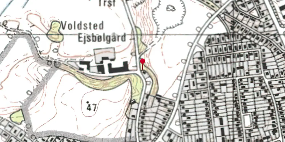 Historisk kort over Ejsbøl Holdeplads Historisk kort over Ejsbøl Holdeplads