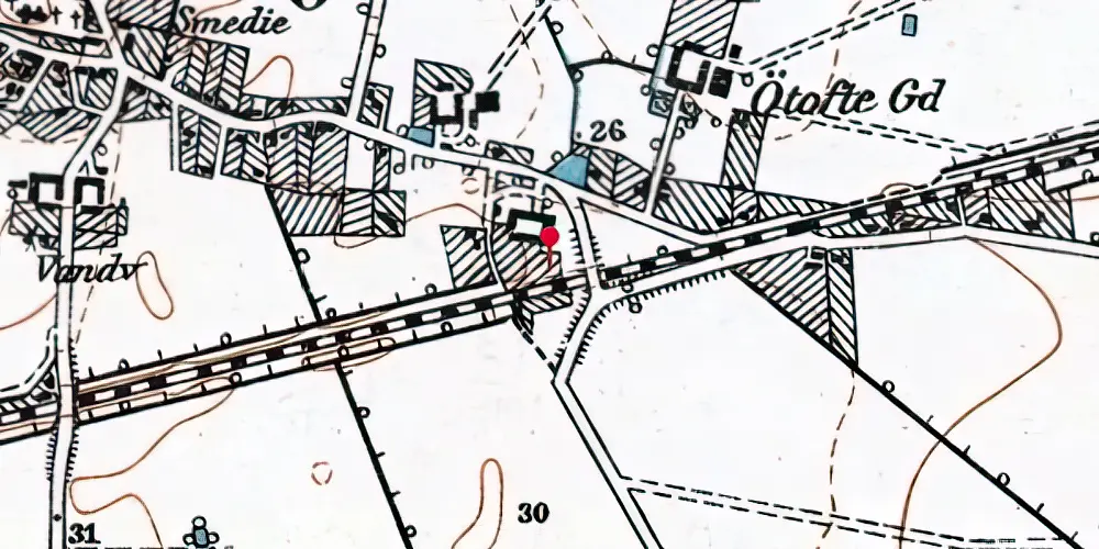 Historisk kort over Høje Taastrup Station Historisk kort over Høje Taastrup Station