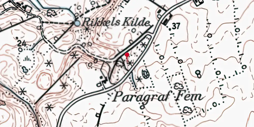 Historisk kort over Erlev Kro Trinbræt Historisk kort over Erlev Kro Trinbræt