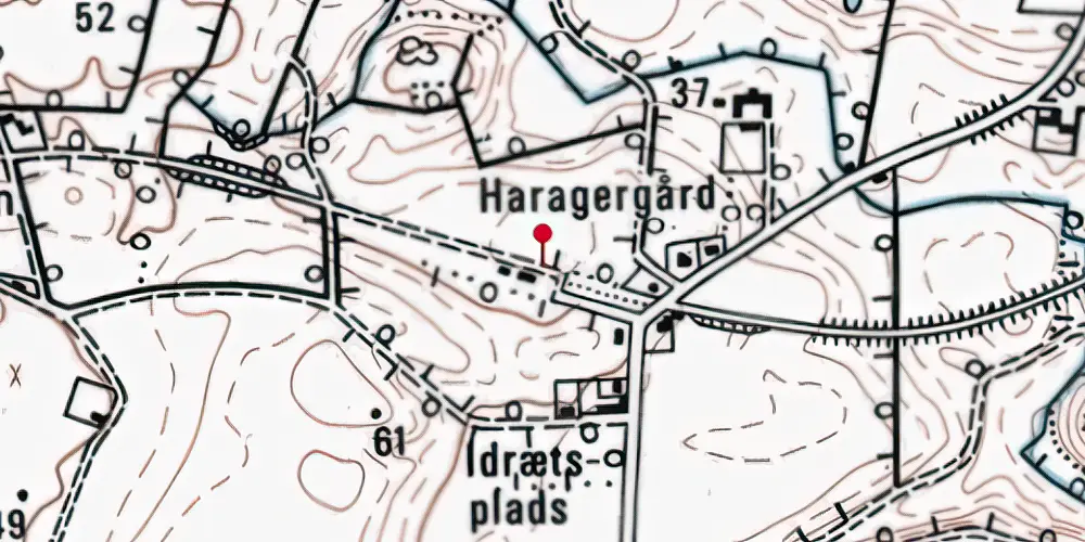 Historisk kort over Ferup Station Historisk kort over Ferup Station