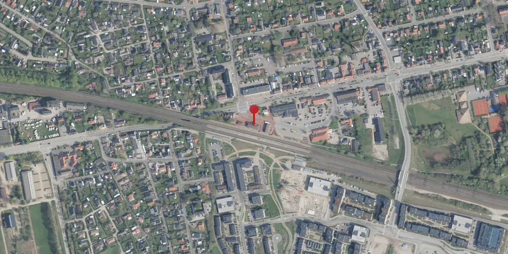 Historisk kort over Hedehusene Station