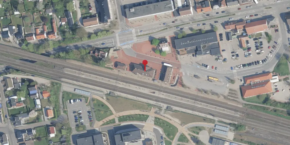 Historisk kort over Hedehusene Station