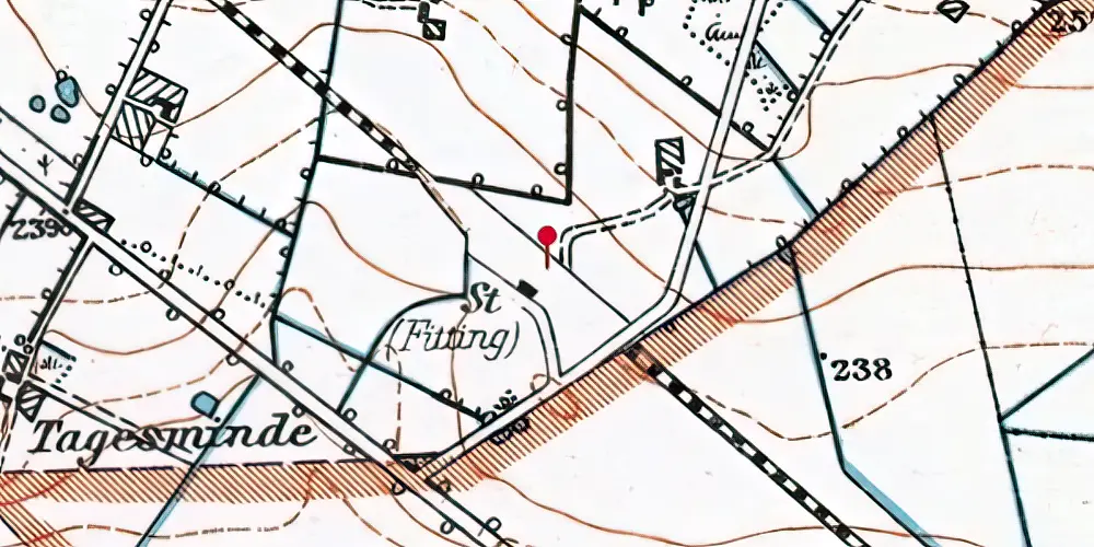 Historisk kort over Fitting Station Historisk kort over Fitting Station