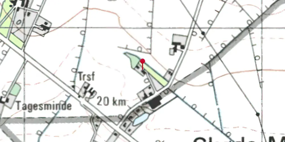 Historisk kort over Fitting Station Historisk kort over Fitting Station