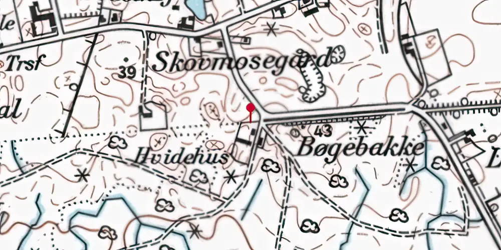 Historisk kort over Freerslev Hegn Trinbræt Historisk kort over Freerslev Hegn Trinbræt