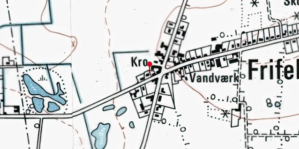 Historisk kort over Frifelt Station Historisk kort over Frifelt Station