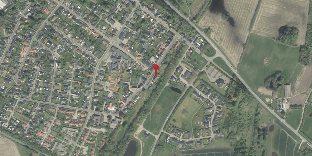 Historisk kort over Fårvang Station
