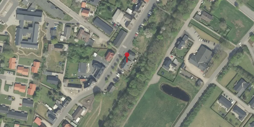 Historisk kort over Fårvang Station