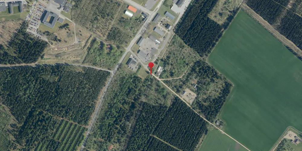 Historisk kort over Gedhus Trinbræt med Sidespor