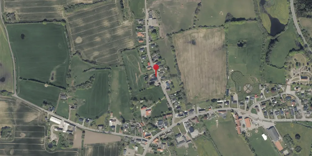 Historisk kort over Genner Stationskro Historisk kort over Genner Stationskro
