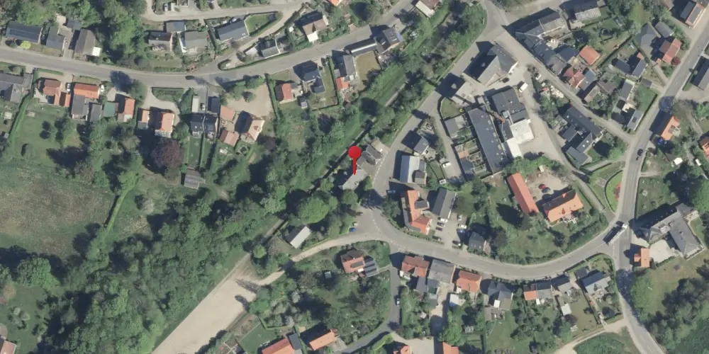 Historisk kort over Gjern Station