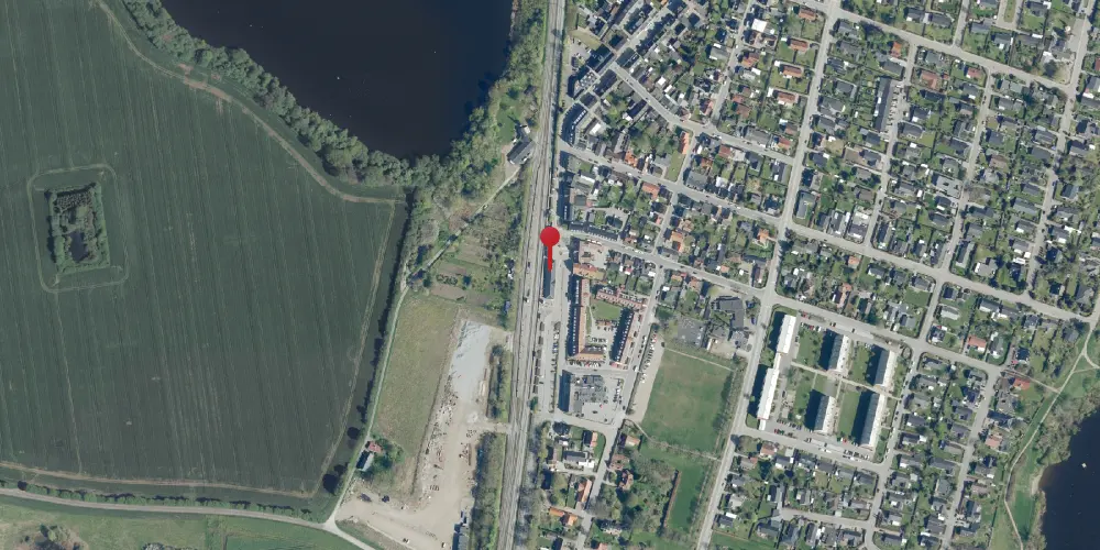 Historisk kort over Borup Station