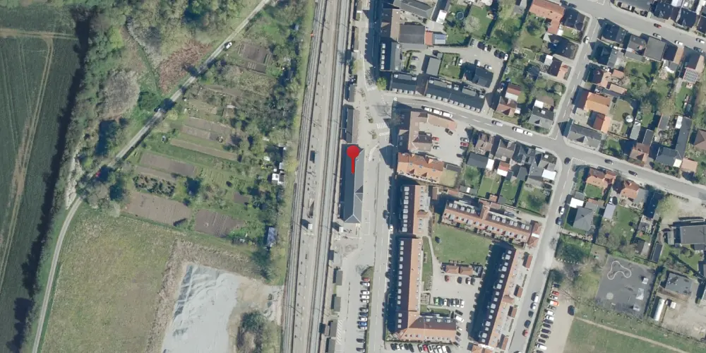 Historisk kort over Borup Station