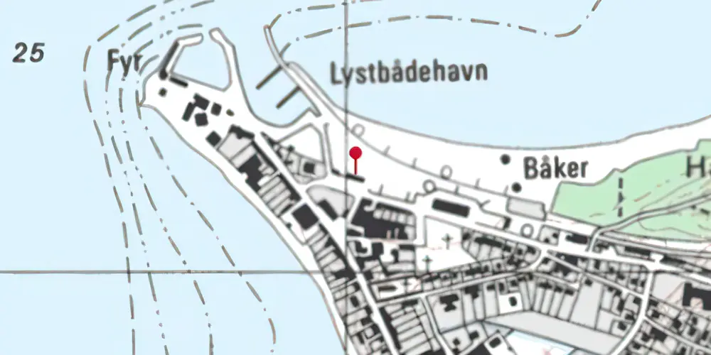 Historisk kort over Glyngøre Station Historisk kort over Glyngøre Station
