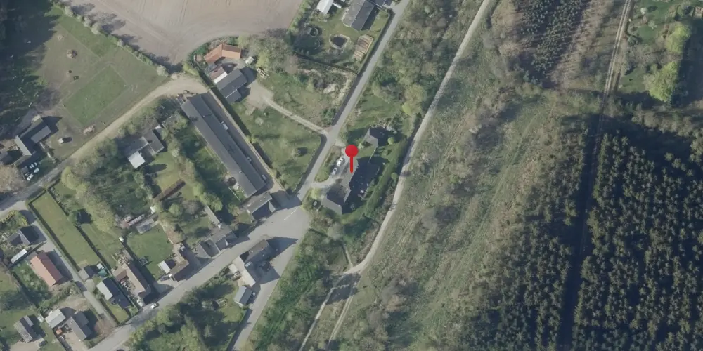 Historisk kort over Hampen Station
