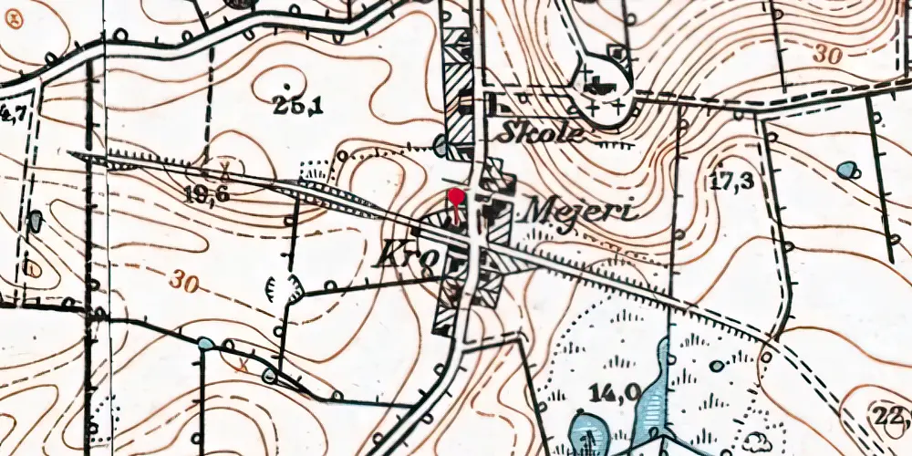 Historisk kort over Havnbjerg Station Historisk kort over Havnbjerg Station