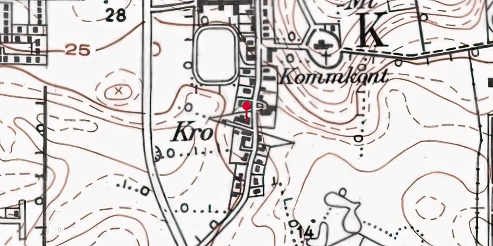 Historisk kort over Havnbjerg Station Historisk kort over Havnbjerg Station