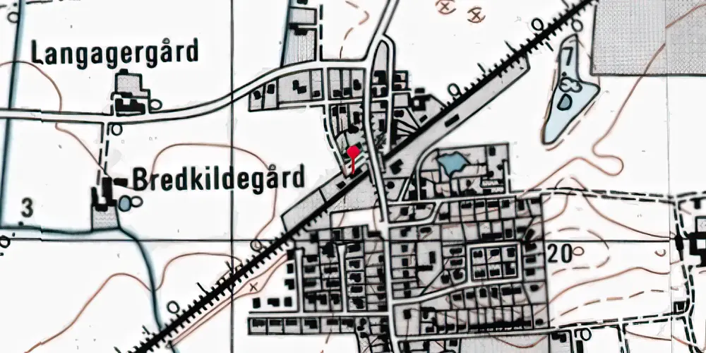 Historisk kort over Forlev Station Historisk kort over Forlev Station