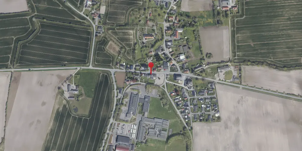 Historisk kort over Kirke-Hørup Trinbræt med Sidespor Historisk kort over Kirke-Hørup Trinbræt med Sidespor