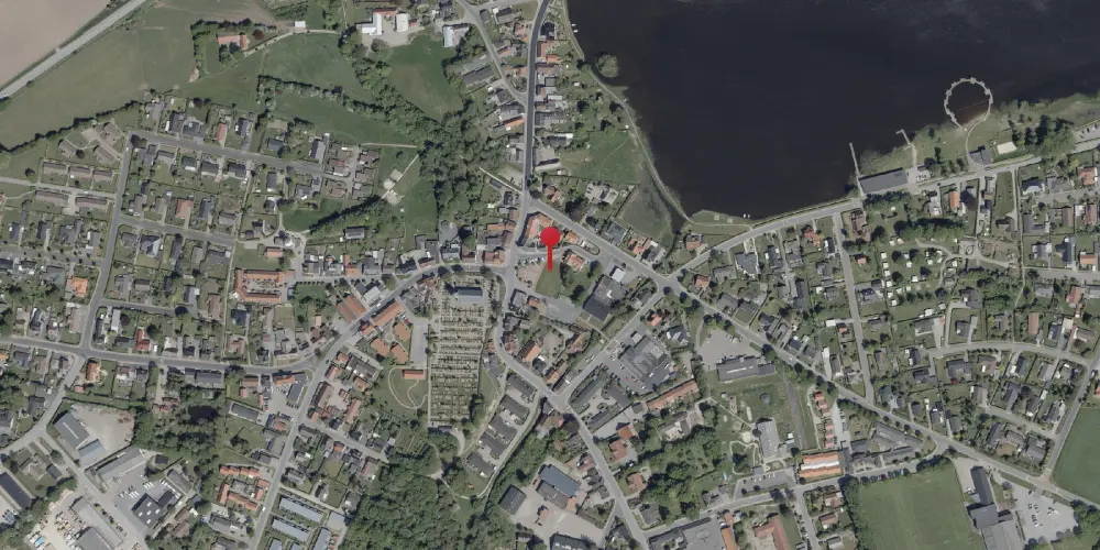 Historisk kort over Jels Stationskro