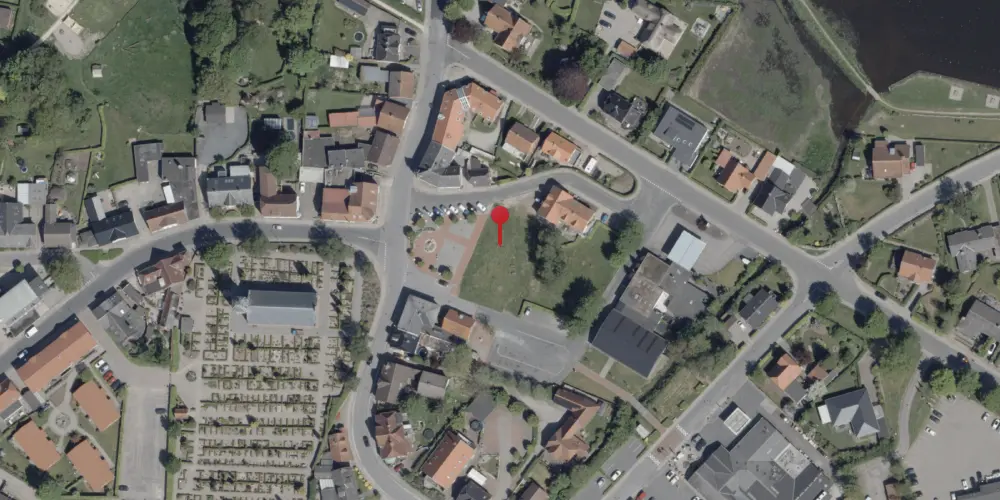 Historisk kort over Jels Stationskro