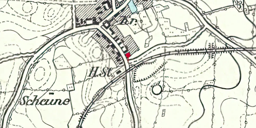 Historisk kort over Ketting Station Historisk kort over Ketting Station
