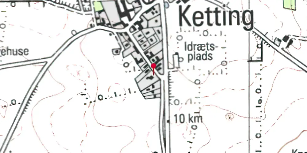Historisk kort over Ketting Station Historisk kort over Ketting Station