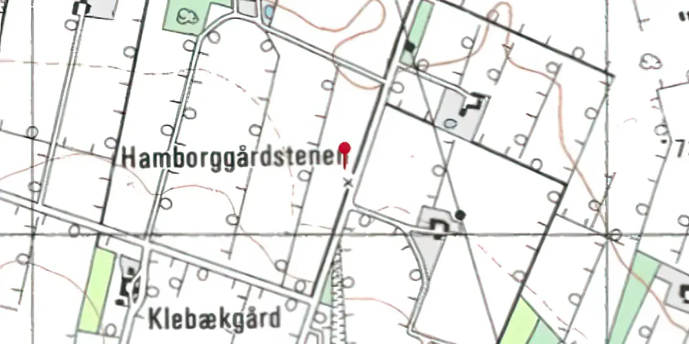 Historisk kort over Klebæk Trinbræt Historisk kort over Klebæk Trinbræt