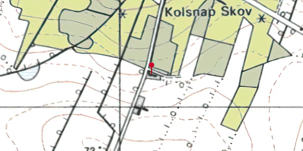 Historisk kort over Kolsnap Station Historisk kort over Kolsnap Station