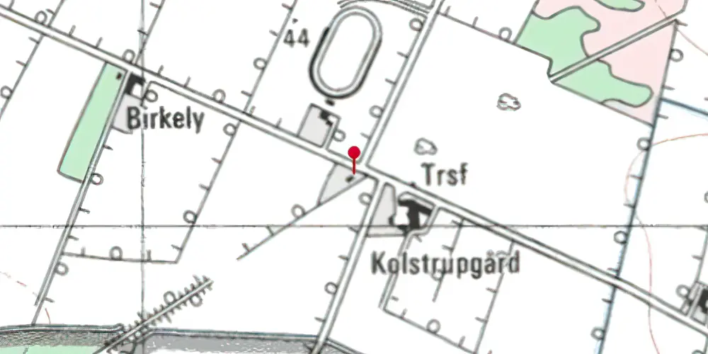 Historisk kort over Kolstrupgaard Holdeplads Historisk kort over Kolstrupgaard Holdeplads