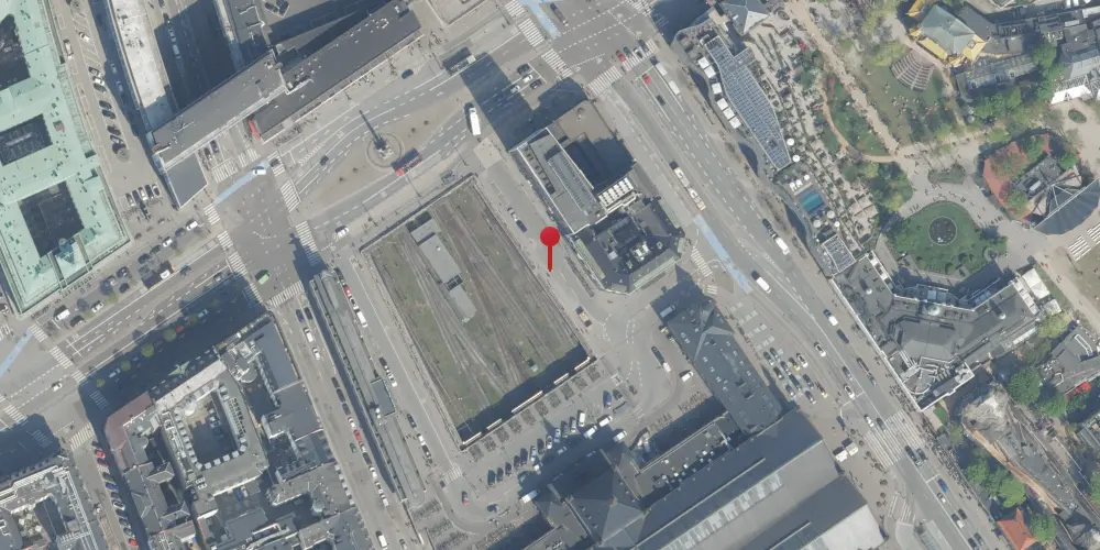 Historisk kort over København Station [1847-1864]