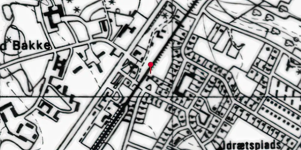 Historisk kort over Kølvrå Station Historisk kort over Kølvrå Station
