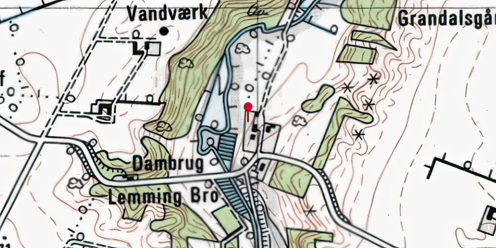 Historisk kort over Lemming Station Historisk kort over Lemming Station