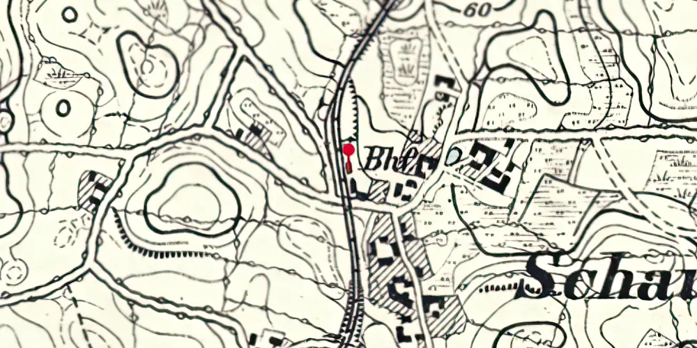 Historisk kort over Løjt Skovby Stationskro Historisk kort over Løjt Skovby Stationskro