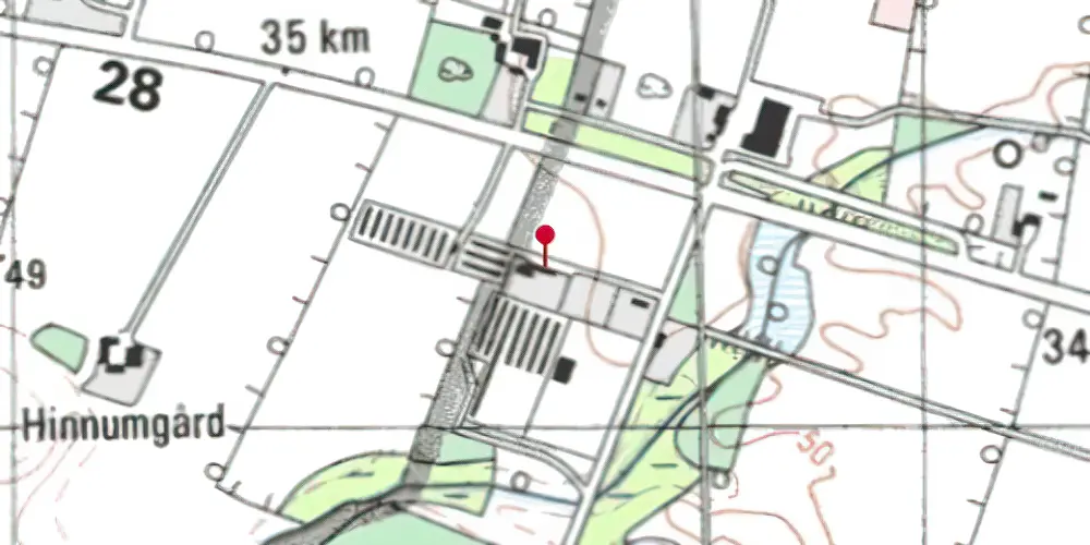 Historisk kort over Løvlund Holdeplads Historisk kort over Løvlund Holdeplads