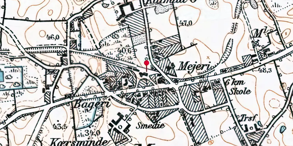 Historisk kort over Marstrup Station Historisk kort over Marstrup Station