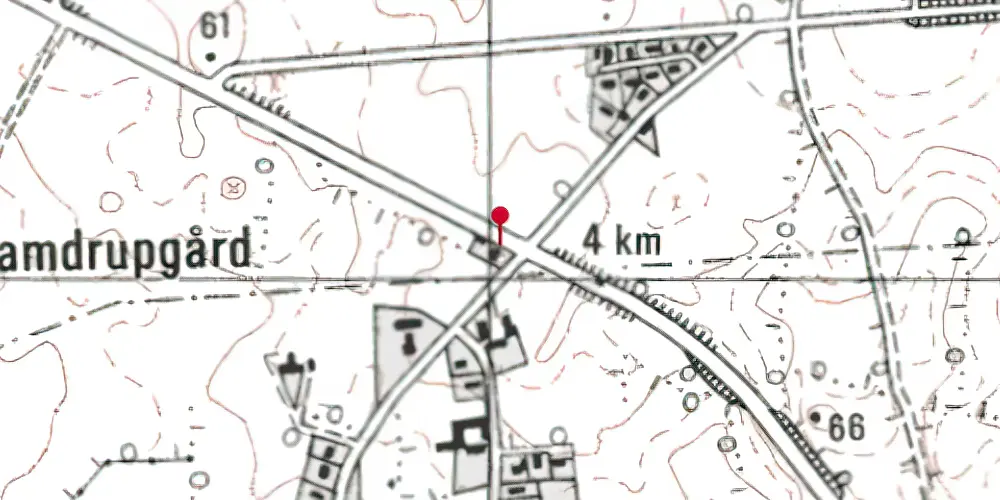 Historisk kort over Moltrup Station Historisk kort over Moltrup Station