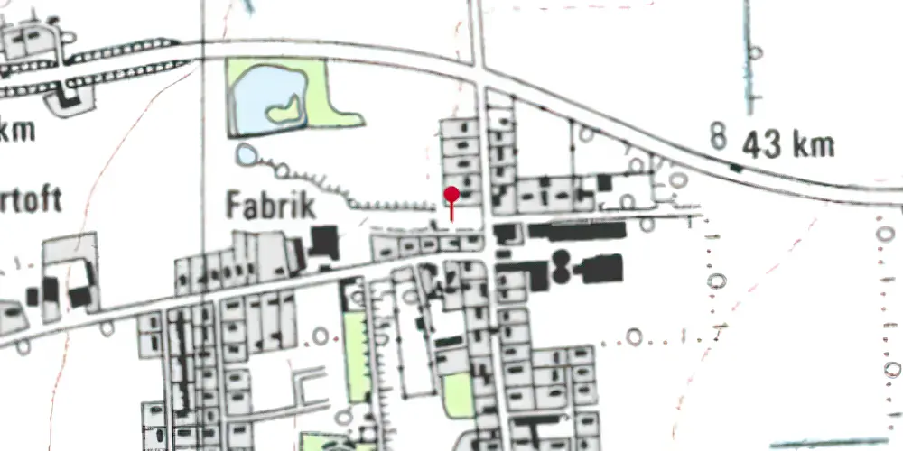 Historisk kort over Møgeltønder Station Historisk kort over Møgeltønder Station
