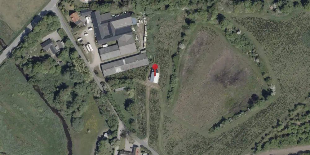 Historisk kort over Neder Jerstal Station