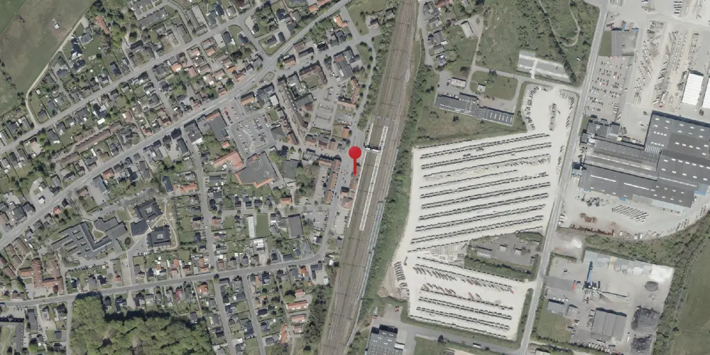 Historisk kort over Tinglev Station Historisk kort over Tinglev Station